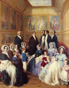 Queen Victoria and Prince Albert with the Family of King Louis Philippe